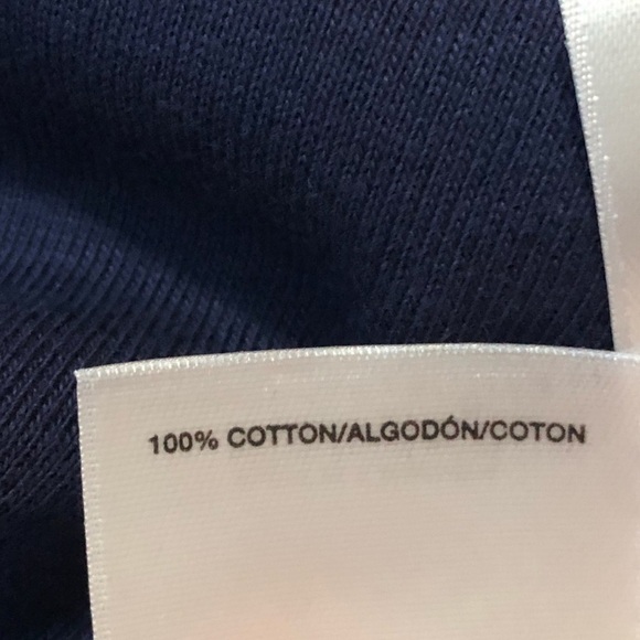 🆕 Pappagallo pullover short sleeve solid navy blue polo top large - Picture 9 of 12